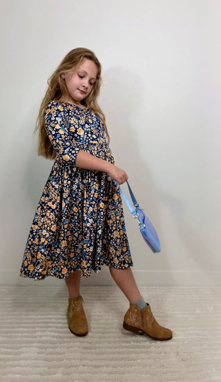 Marigold Moon Twirl Dress - Shop Hidden Treasure Boutique