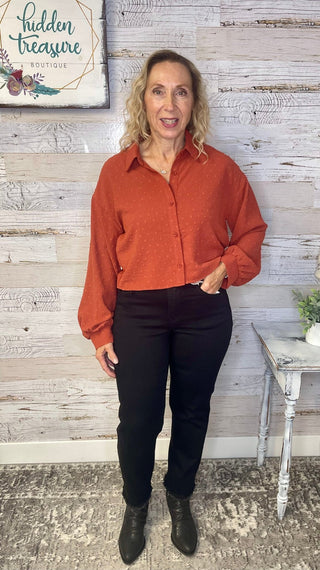 Mary Button Down Top - Shop Hidden Treasure Boutique