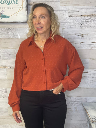 Mary Button Down Top - Shop Hidden Treasure Boutique