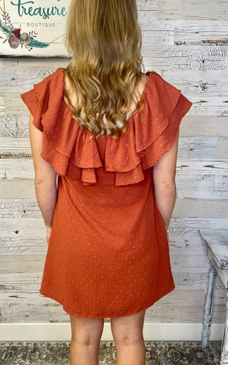 Mary Ellen Ruffle Dress - Shop Hidden Treasure Boutique