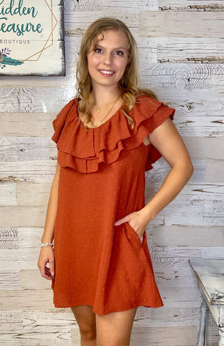 Mary Ellen Ruffle Dress - Shop Hidden Treasure Boutique