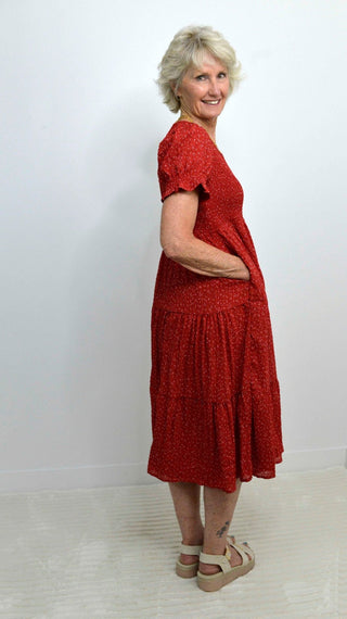 McCall Dress - Firecracker - Shop Hidden Treasure Boutique