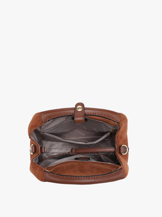 McKenna Faux Suede Bucket Bag - Shop Hidden Treasure Boutique