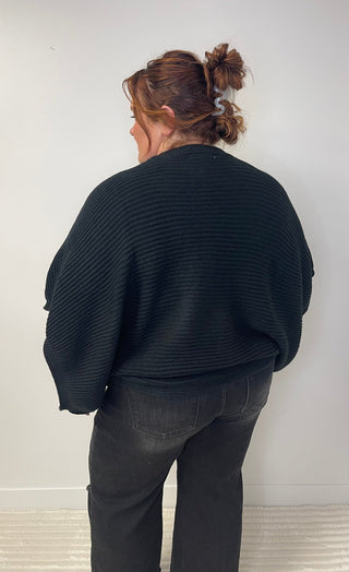 Meg Pullover Poncho Sweater - Shop Hidden Treasure Boutique