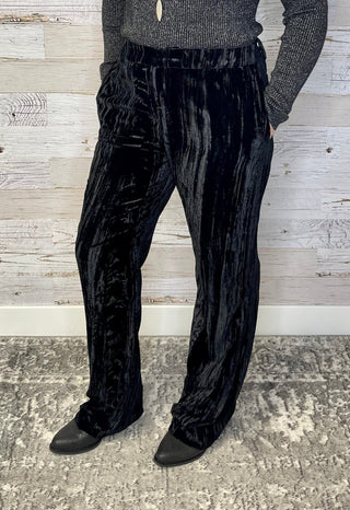 Mercer Crushed Velvet Pants - Shop Hidden Treasure Boutique