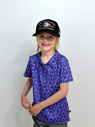 'Merica Truck Polo Shirt - Shop Hidden Treasure Boutique