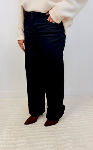 Mid-Rise Black Wide Leg - Shop Hidden Treasure Boutique