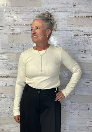 Minnie Long Sleeve - Ivory