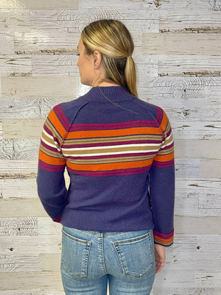 Mock Neck Bubble Hem Sweater - Shop Hidden Treasure Boutique