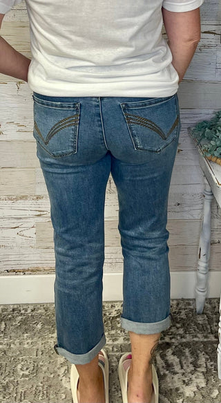 Modern Ab Solution Capri Jeans - Shop Hidden Treasure Boutique