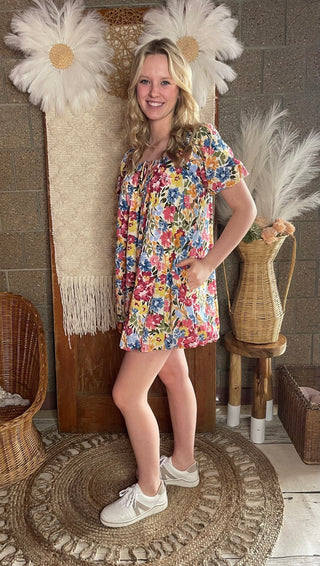 Nature's Palette Bubble Dress - Shop Hidden Treasure Boutique
