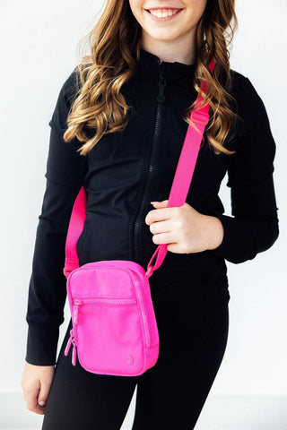 Neon Pink Crossbody Bag - Shop Hidden Treasure Boutique