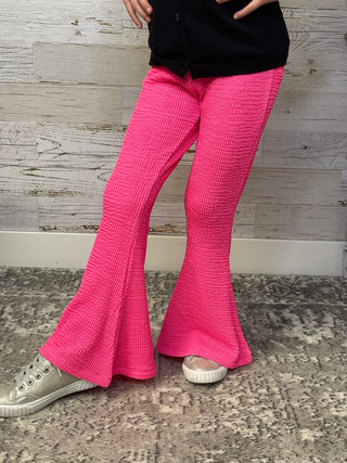 Neon Pink Scrunchy Bells - Shop Hidden Treasure Boutique