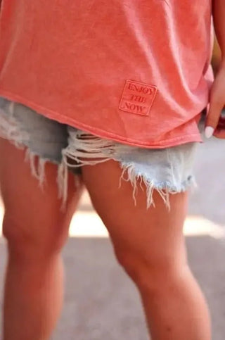 Not So Basic Mineral Wash Tee - Shop Hidden Treasure Boutique