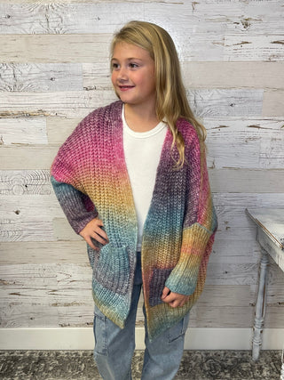 Ombre Oversized Cardigan - Shop Hidden Treasure Boutique