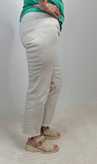 Pale Stone Slim Straight Pants - Shop Hidden Treasure Boutique