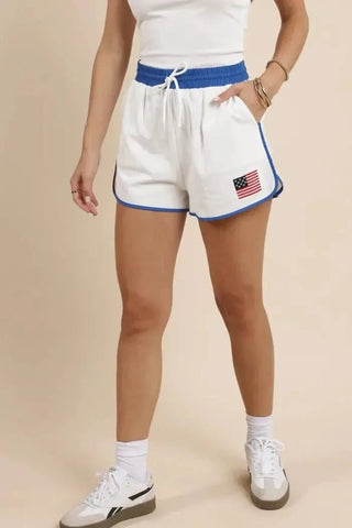 Patriotic Flag Shorts - Shop Hidden Treasure Boutique
