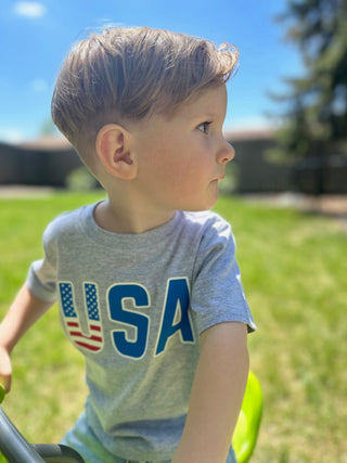Patriotic USA Kids Tee - Shop Hidden Treasure Boutique