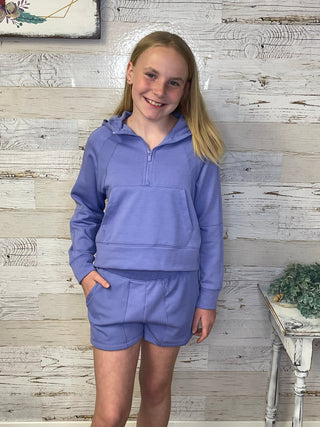 Periwinkle Hoodie Set - Shop Hidden Treasure Boutique