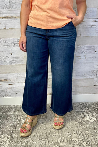 Petite Wide Leg Denim - Shop Hidden Treasure Boutique