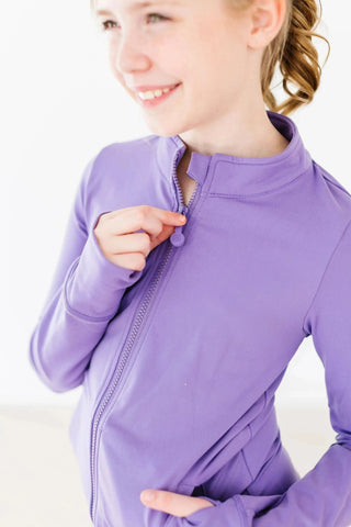 Playful Purple Active Jacket - Shop Hidden Treasure Boutique