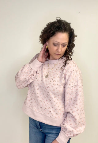 Pretty Blush Floral Top - Shop Hidden Treasure Boutique