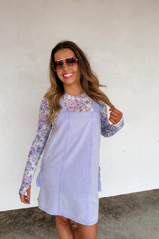 Purple Overall Dress - Shop Hidden Treasure Boutique