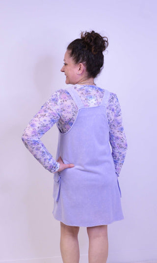 Purple Overall Dress - Shop Hidden Treasure Boutique