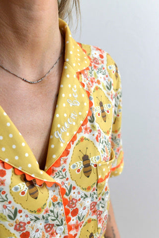 Queen Bee Pajama Set - Shop Hidden Treasure Boutique