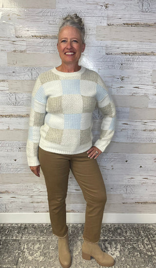 Rainelle Patchwork Sweater - Shop Hidden Treasure Boutique