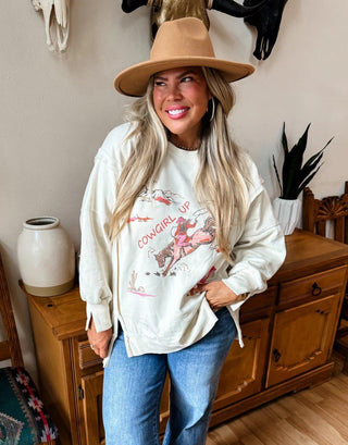 Ranch Girl Crew Pullover - Shop Hidden Treasure Boutique