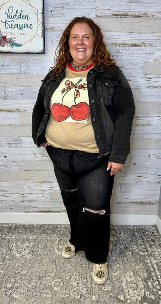 Raw Hem Frayed Black Jacket - Shop Hidden Treasure Boutique