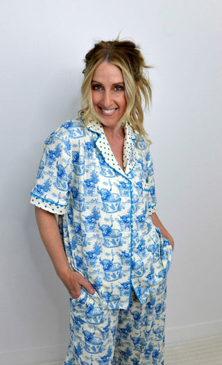 Relax Highland Cow PJ Set - Shop Hidden Treasure Boutique