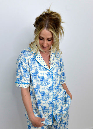 Relax Highland Cow PJ Set - Shop Hidden Treasure Boutique