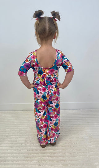 Retro Bloom Wide Leg Jumpsuit - Shop Hidden Treasure Boutique