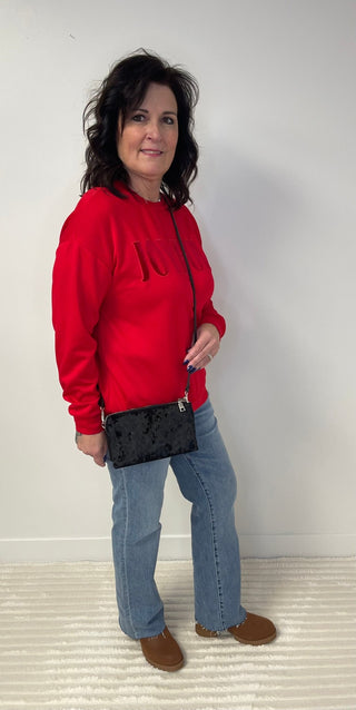 Riley Velvet Crossbody/Wristlet - Shop Hidden Treasure Boutique