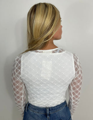 Romantic Floral Lace Top - Shop Hidden Treasure Boutique