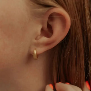 Rue Brushed Hoops - Shop Hidden Treasure Boutique