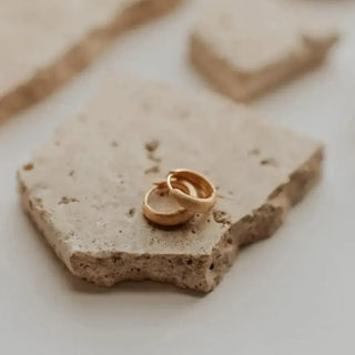 Rue Brushed Hoops - Shop Hidden Treasure Boutique