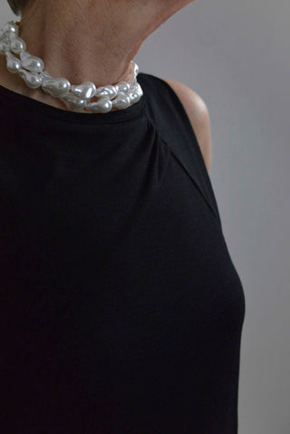 Scoop Neck Black Knit Tank - Shop Hidden Treasure Boutique