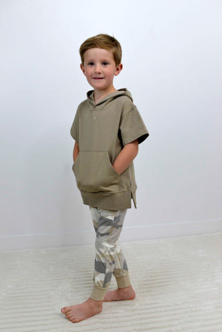 Short Sleeve Boys Hoodie - Shop Hidden Treasure Boutique