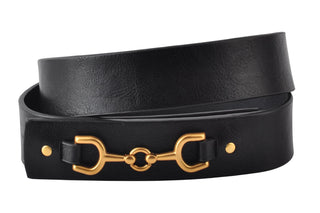 Sienna Snaffle Bit Belt - Black - Shop Hidden Treasure Boutique