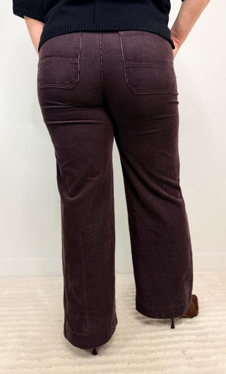 Skyrise Corduroy Wide Leg - Shop Hidden Treasure Boutique