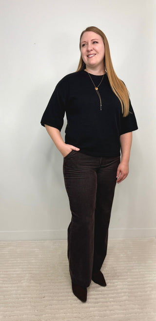 Skyrise Corduroy Wide Leg - Shop Hidden Treasure Boutique