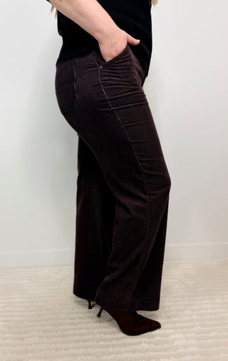 Skyrise Corduroy Wide Leg - Shop Hidden Treasure Boutique