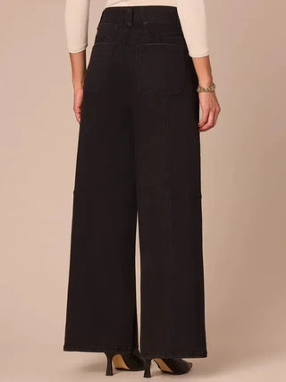 Skyrise Wide Leg Black Jeans - Shop Hidden Treasure Boutique