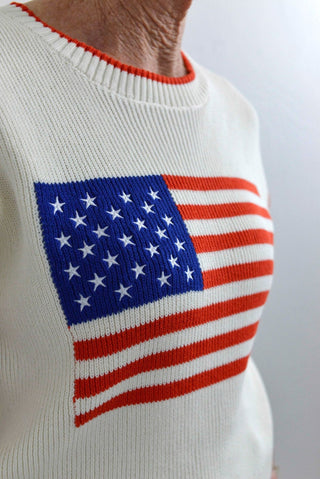 Sleeveless Patriot Sweater - Shop Hidden Treasure Boutique