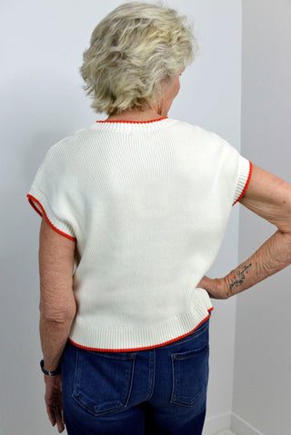 Sleeveless Patriot Sweater - Shop Hidden Treasure Boutique