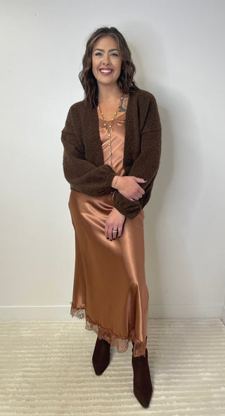 Slip Cami Dress - Copper - Shop Hidden Treasure Boutique
