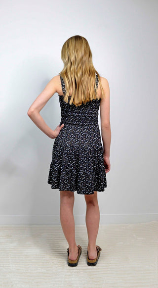 Smocked Girls Knit Tiered Dress - Shop Hidden Treasure Boutique